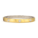 Jude Frances 18K Yellow Gold Moroccan Star Bangle