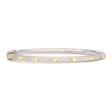 Jude Frances Mixed Metal Provence Diamond Bangle