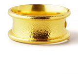 Elizabeth Locke 19K Yellow Gold Hinged Gold 'Amulet' Bangle