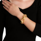 Elizabeth Locke 19K Yellow Gold 'Livorno' Link Bracelet