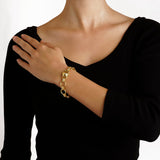 Elizabeth Locke 19K Yellow Gold Diamond Rimini Bracelet