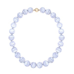 blue agate bead necklace