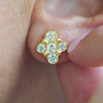 Close-up of Anderson studs with beads