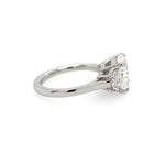 Custom Platinum East West Diamond Ring