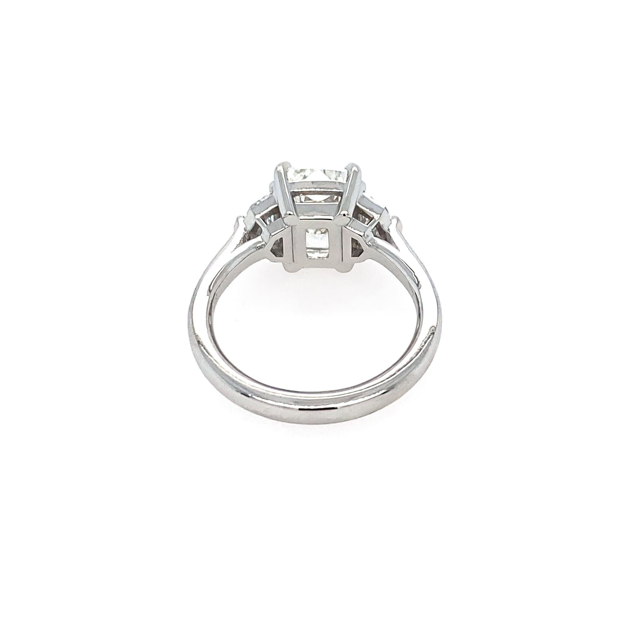 Diamond ring on a white background