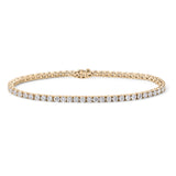 18K Yellow Gold Diamond Tennis Bracelet