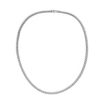 18k white gold diamond tennis necklace