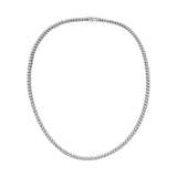 18k white gold diamond tennis necklace