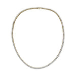 18K yellow gold diamond tennis necklace offered by Laura Pearce