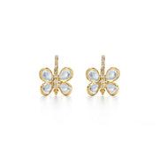 Temple St. Clair 18K Yellow Gold Moonstone and Diamond Butterfly Drop Earrings