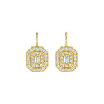 Penny Preville Art Deco Earrings in 18k yellow gold 