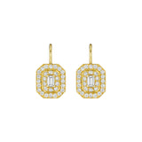 Penny Preville Art Deco Earrings in 18k yellow gold 