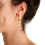 Elizabeth Locke Peridot Earring charms in 19k yellow gold