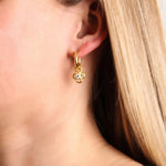 Elizabeth Locke Diamond with Wire Arches Earring Charms in 19k yellow gold