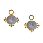Elizabeth Locke cerulean dolphin earring charms
