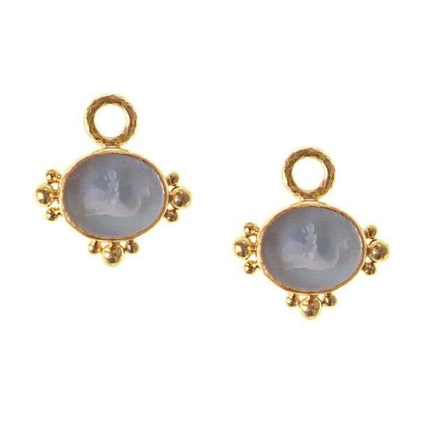 Elizabeth Locke cerulean dolphin earring charms
