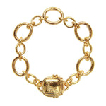 Elizabeth Locke 19K yellow gold San Remo Bracelet with Dove Clasp