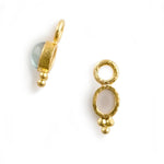 Elizabeth Locke 19k yellow gold Aquamarine Earring Charms 