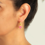 Elizabeth Locke 19k yellow gold Mulberry 'Quadrato Antico' Earring Charms