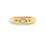 Cartier Diamond Donut 18K Gold ring estate piece