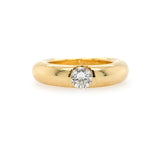Cartier Diamond Donut 18K Gold ring estate piece