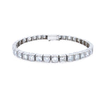 A Estate platinum tennis bracelet featuring multiple rows of diamonds approx 7 carats