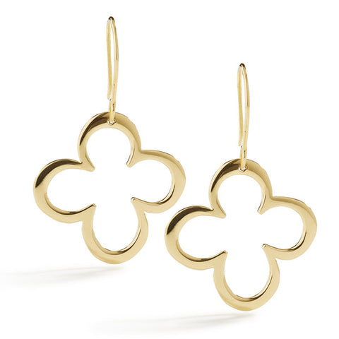 L. Klein 18K Yellow Gold Large Fiore Earrings