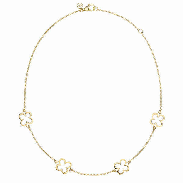 L. Klein 18K Yellow Gold Small Fiore Necklace
