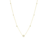 18kt yellow gold and diamond by the yard necklace