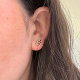 Gold Leaf Stud Earrings