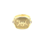 Finn ring with Griffing dog engraving