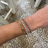 Gumuchian sapphire bracelet on model