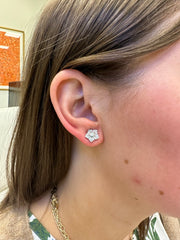 Penny Preville 18k White Gold Small Star Earring Studs