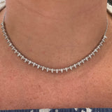 Penny Preville 18k White Gold Front Pointed Choker