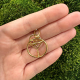 Gumuchian 18K Yellow Gold Ruby and Green Tourmaline Martini Charm