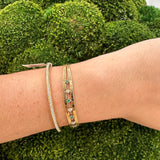 18K Yellow Gold Diamond Stretch Bracelet