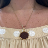 Estate 18K Yellow Gold Intaglio Pendant
