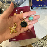 Estate 18K Yellow Gold Intaglio Pendant