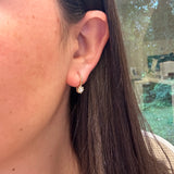 14K Yellow Gold Diamond Drop Earrings