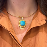 Elizabeth Locke 19K Yellow Gold Wire Necklace