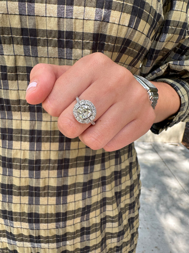Estate Platinum Diamond Ring