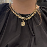 14K Yellow Gold Braided Necklace