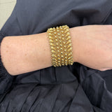 Estate 18K Yellow Gold Mesh Bracelet