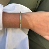 Penny Preville 18K Yellow Gold Double Diamond Bar Station Bangle