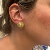 Estate 18K Yellow Gold Earrings