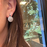 Estate Platinum Diamond Earrings