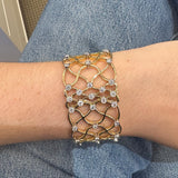 18K Yellow Gold and Diamond Bracelet