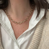 14K Yellow Gold Circle Link Chain