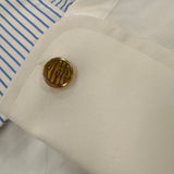 Sterling Silver Plated with 14K Yellow Gold Cuff Links