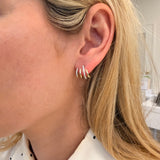 14K Yellow Gold Diamond Earrings